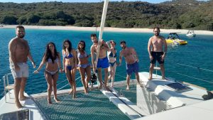 in catamarano tra le isole dello Ionio